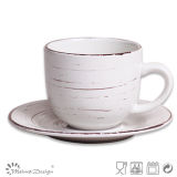 8oz Ceramic Cup and Saucer Wholesale Cheap Price