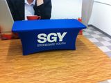 6 Feet Fitted Tension Fabric Trade Show Table Cover