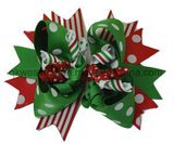 Grosgrain Ribbon with DOT Printing Hair Clip Hair Bow