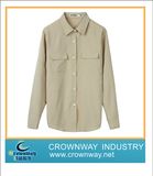 Long Sleeve Solid Shirt for Office Lady