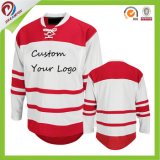 Polyester China Cheap Custom OEM Sublimation Ice Hockey Jersey Set