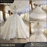 2018 Alibaba Wedding Dress Bridal Gown Champagne Wedding Bridal Dresses with Cap Sleeves