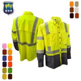 New Design OEM 2 Tone 3m Ladies Hi Vis Drill Shirt