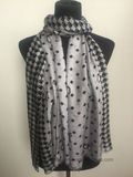 2017 Dots Printed Natural Bamboo Lady Scarf (Hz44)