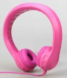 Pink Limited-Volume Wired Kids Headphones with Padded Cushions and Removable Size-Adjuster Safe for Children (OG-K100)