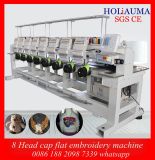 8 Head Cap Flat Embroidery Machine / Multi Head Multi Function Computerized Embroidery Machine