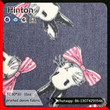 Fashion Design Cartoon Printed Denim Fabric for Kids