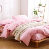 Cheap Solid Plain Color Polyester Collection Bedding Set