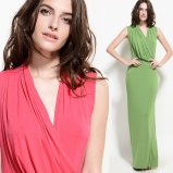 Women Micro Fibre Jersey Knit Maxi Dress Supplier in China