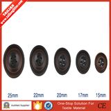 2016 Tailian Classic Brown 4 Holes Resin Buttons Imitation Horn Button for Coat