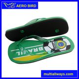 Men PE Sandal with Brazil Flag&Football Print (14D190)