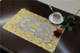 Size 30*46cm PVC Lace Gold Tablemat Waterproof Popular in Coffee/Home