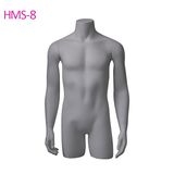 White Fiberglass Headless Male Mannequin for Display