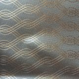 Wave Lines Synthetic PVC Leather for Furniture Sofa Making