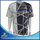 Custom Designed Full Sublimation Sports T-Shirt with Sponsors' Logos