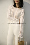 Wool Blend Drop Shoulder Sleeve Sweaters for Women