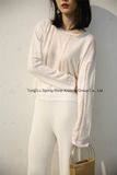 Wool Blend Drop Shoulder Sleeve Sweaters for Women