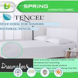 Tencel Jersey Waterproof Mattress Protector Cover White
