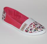 Women &Lady Casual Classic Flower Print Fabric Canvas Shoes