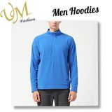 Custom 1/2 Zip Open Stand Collar Men Hoodie Jacket