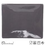 Grey Color Square Shape Dinner Plate