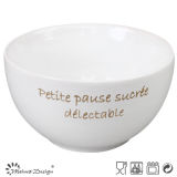 13cm White Color with Golden Printing Rice Bowl
