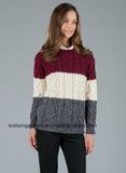 Lady Oversized Cotton Sweatershirt by Knitting Design