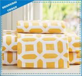 Bright Yellow Polyester Soft Microfiber Bedsheet Set