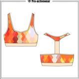 Lady Comfortable High-Elastic Mesh Sexy Sports Bra