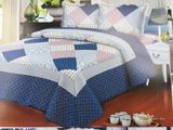 Printed Ultrasonic 100% Microfiber Fabric Quilt/Bedding Set