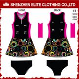 Wholesale Cheap New Design Ladies Sexy Polyester Lycra Netball Dresses (ELTNBJ-128)