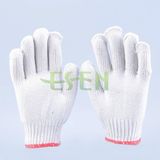 Bleached White 100% Safety Working Cotton Gloves