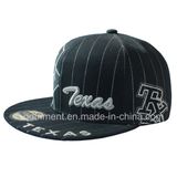 Flat Bill Snapback Polywool Twill Sport Baseball Cap (TMFL0006-1)