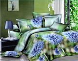 100% Cotton 3D Reactive Printed Bedding Sets