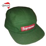 Green Plain 5panel Hat Camp Cap Supreme New