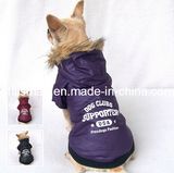 Cheap Feather Hooded Dog Jacket