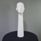 70cm FRP Female Head Mannequin for Scarf Display