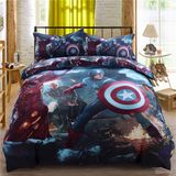 Wholesale Cheap 3D Printing Captain America Cotton Bedding Set