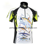 Quick-Drying Short Sleeve Fishing Jersey with Sublimation Printing