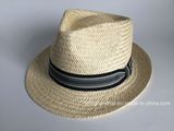 High Quality China Panama Straw Fedora Hat