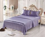 Satin Silk 4-Piece Bridal Satin Solid Color Sheet Set