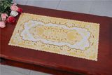 40*84cm PVC Gold & Silver Lace Plastic Tablemat