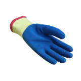 High Tensile Gloves Blue Latex Gloves Crinkle Finish
