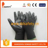 Ddsafety 2017 Black Nylon Coated Black PU Glove