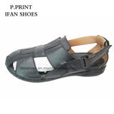 Black Color Good Quality Mens Leather Sandals Cheap Price