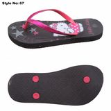 Fashion Design Ladies PE Sole Rubber Strap Slippers for Women