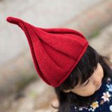 Wool Pure Color Knit Cap for Children