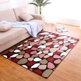 Modern Printing Living Room Carpet with Sponge Sandwich Plastic Dropping Backing