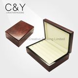 High Quality Wooden Cufflink Box with Wood Grain