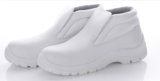 Lingtech Middle Cut Anti-Skid White Safety Shoes